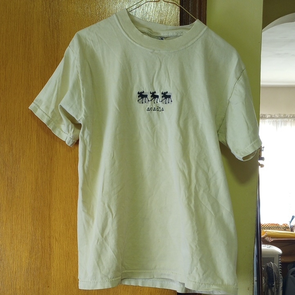 Arcadia Cream T-Shirt with Black Graphic